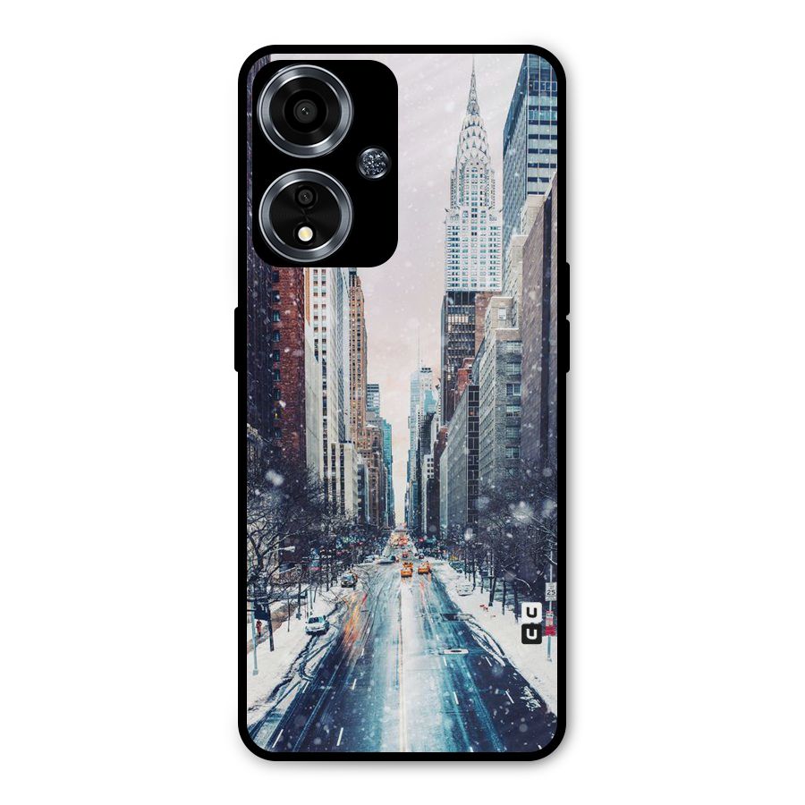 City Snow Metal Back Case for Oppo A59