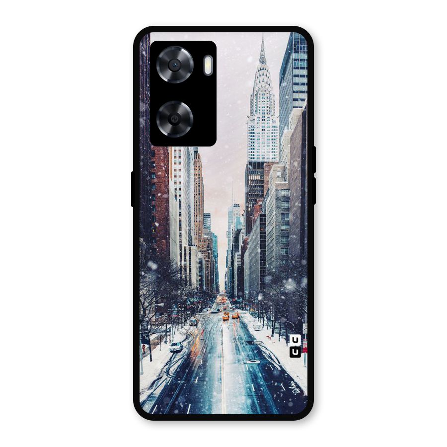 City Snow Metal Back Case for Oppo A77