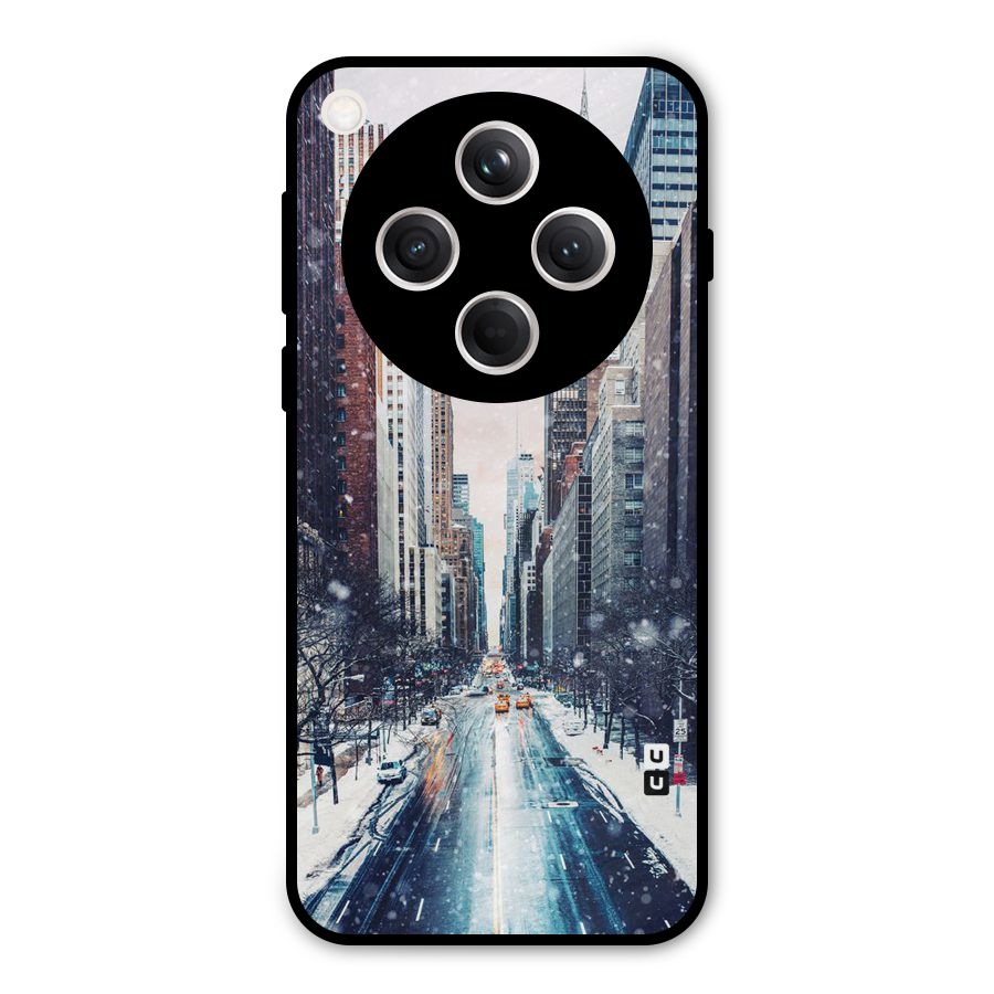 City Snow Metal Back Case for Oppo Find X8