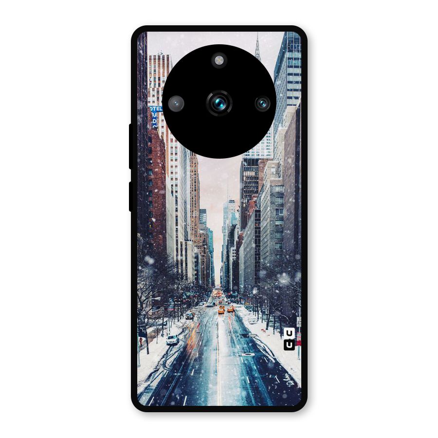 City Snow Metal Back Case for Realme 11 Pro