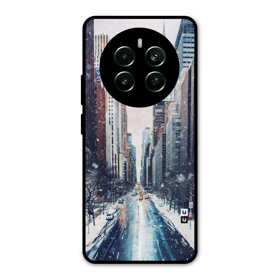 City Snow Metal Back Case for Realme 12 Pro Plus