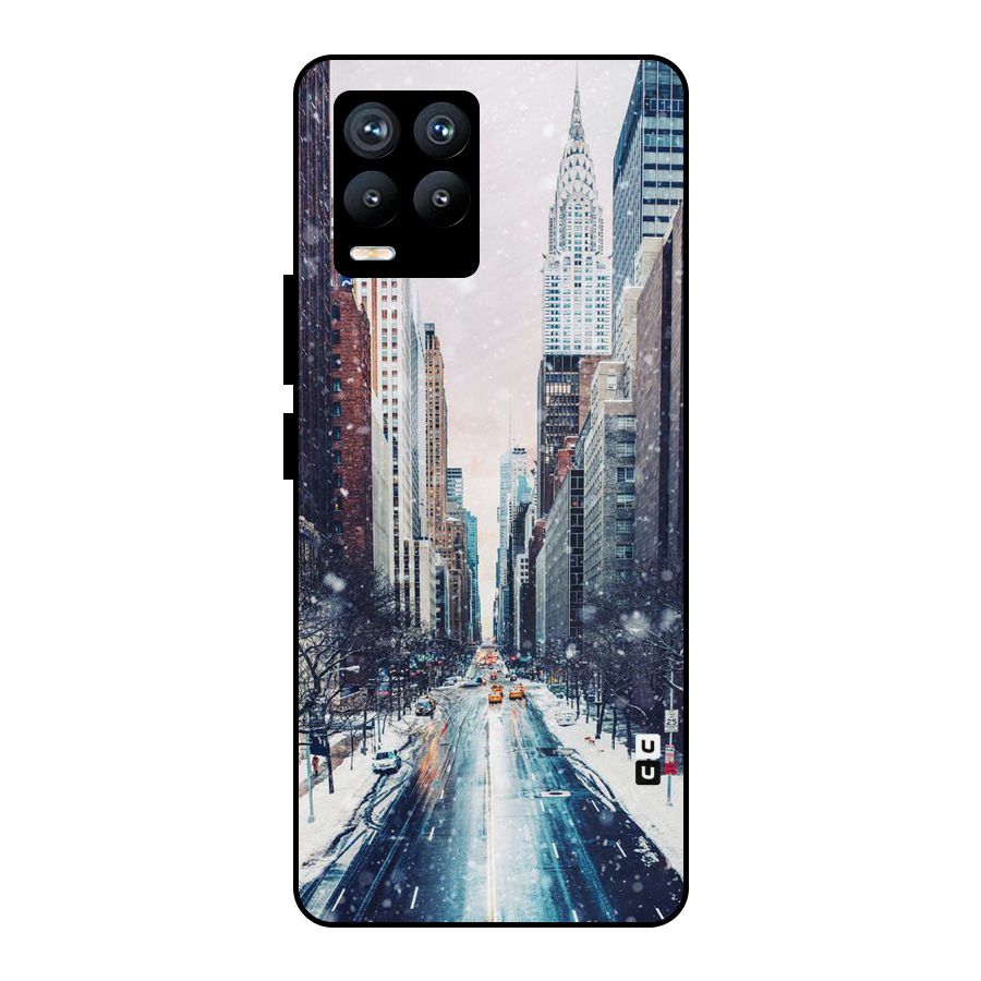 City Snow Metal Back Case for Realme 8 Pro