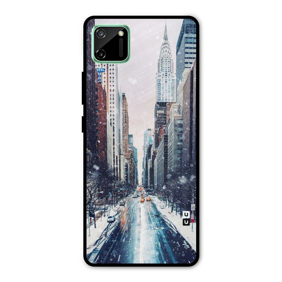 City Snow Metal Back Case for Realme C11