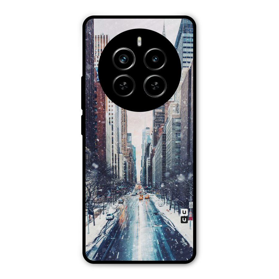 City Snow Metal Back Case for Realme P1 Pro