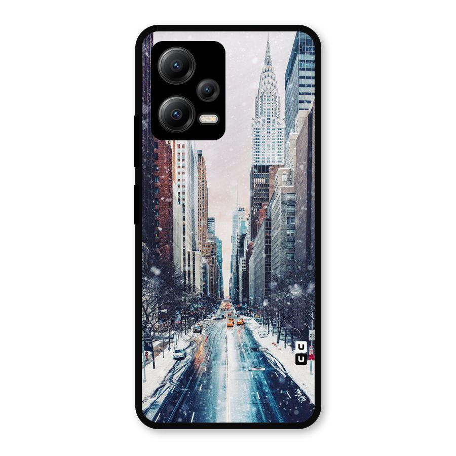 City Snow Metal Back Case for Redmi Note 12 5G