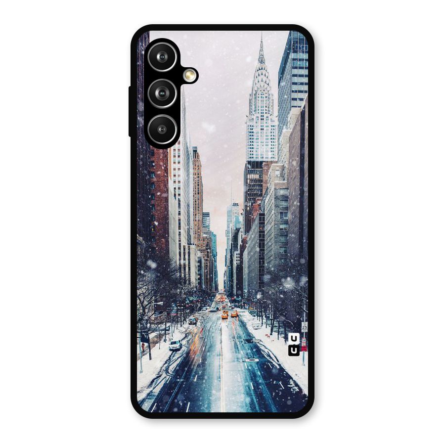 City Snow Metal Back Case for Samsung Galaxy M54
