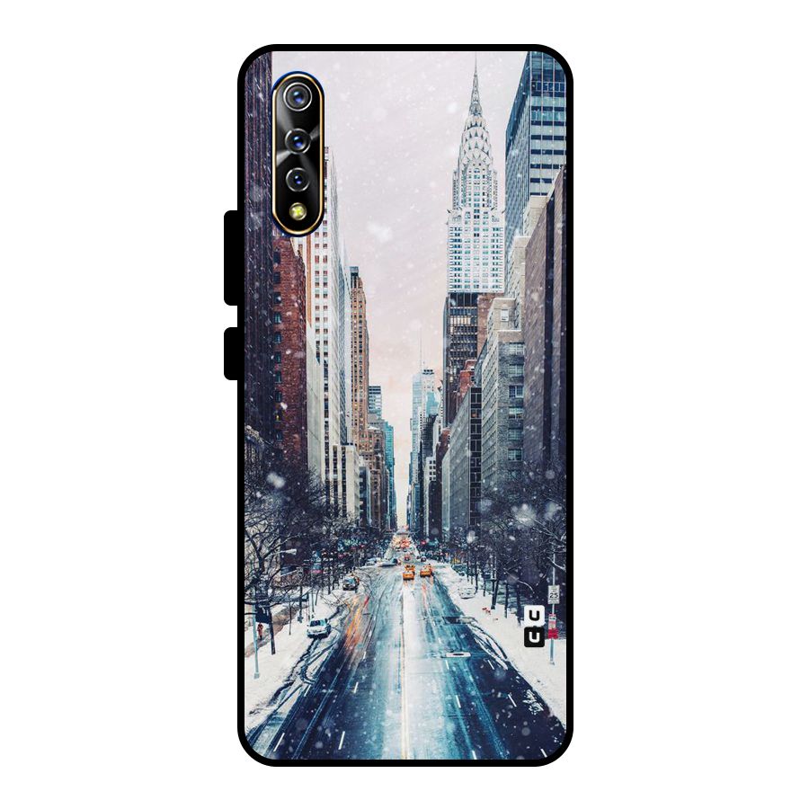 City Snow Metal Back Case for Vivo S1