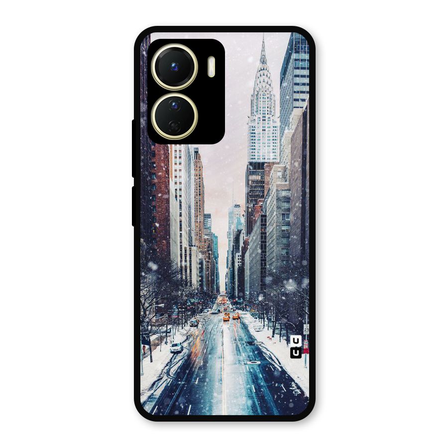 City Snow Metal Back Case for Vivo T2x