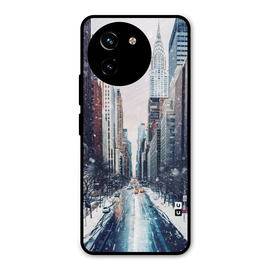 City Snow Metal Back Case for Vivo T3x