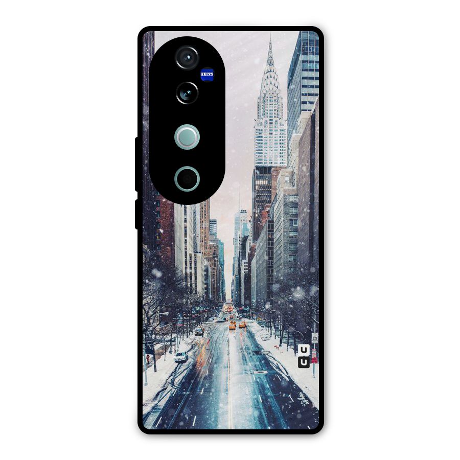 City Snow Metal Back Case for Vivo V40