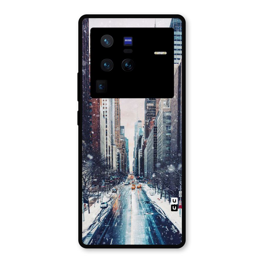 City Snow Metal Back Case for Vivo X80 Pro