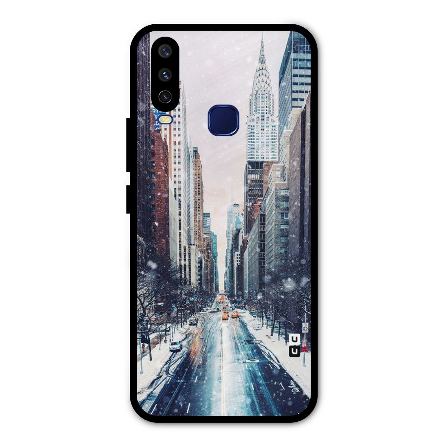 City Snow Metal Back Case for Vivo Y15