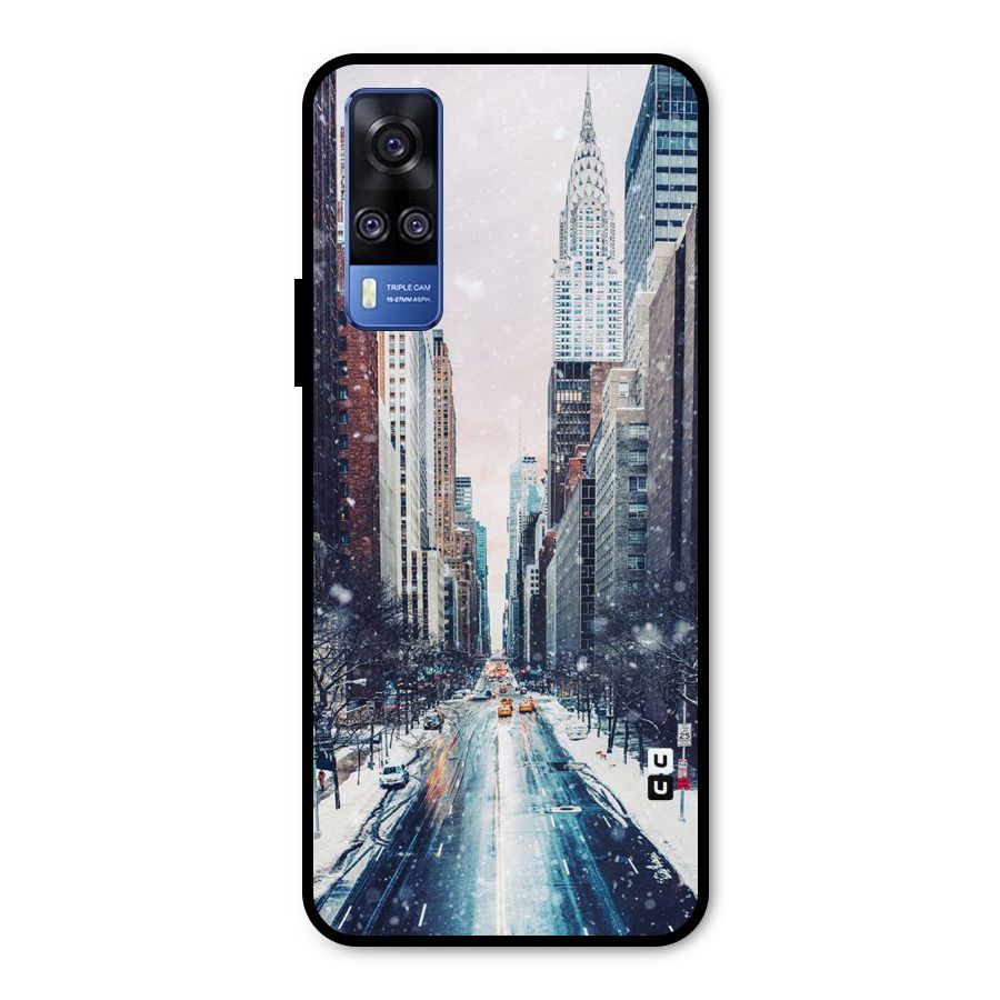 City Snow Metal Back Case for Vivo Y31