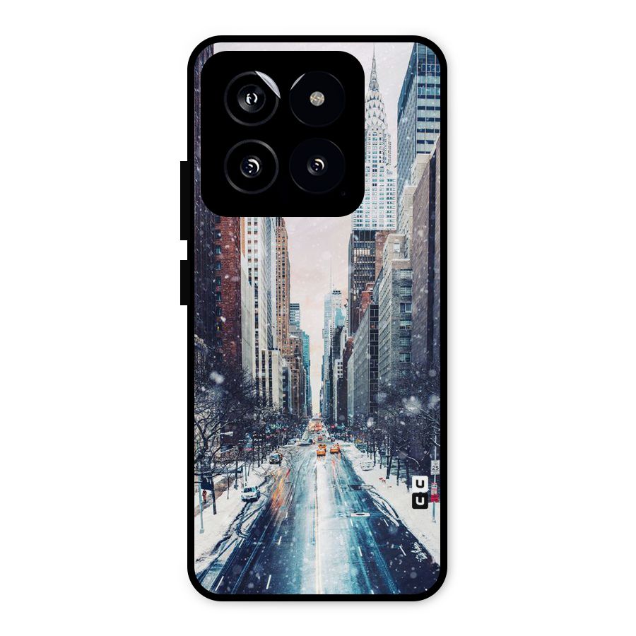 City Snow Metal Back Case for Xiaomi 14