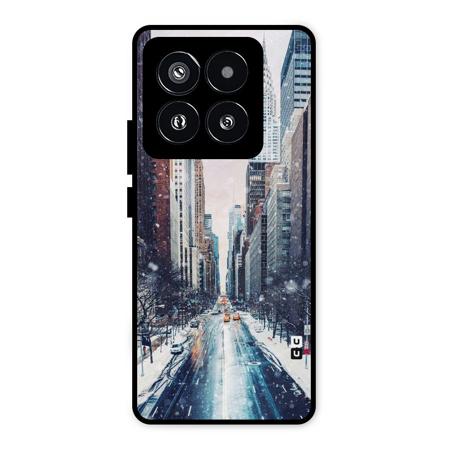 City Snow Metal Back Case for Xiaomi 14 Pro