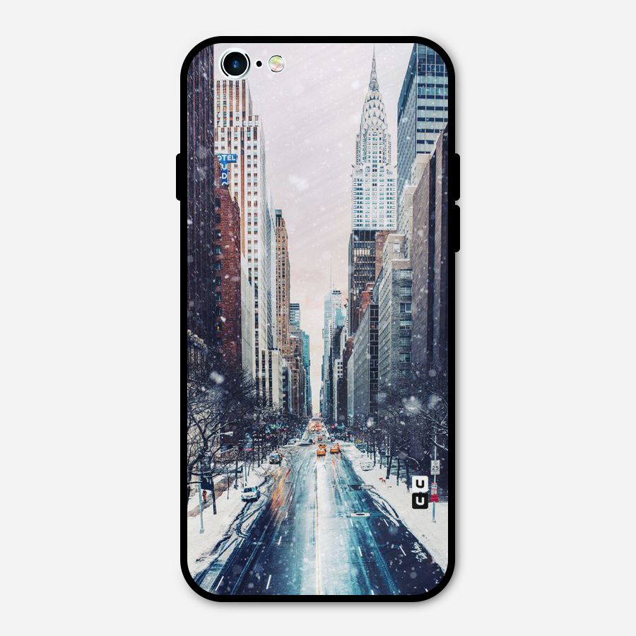 City Snow Metal Back Case for iPhone 6 6s