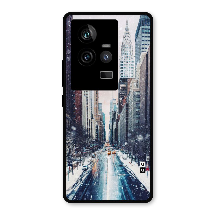 City Snow Metal Back Case for iQOO 11 5G