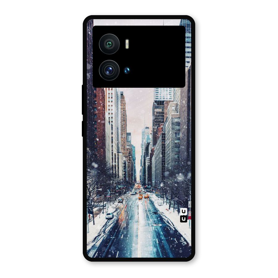 City Snow Metal Back Case for iQOO 9 Pro