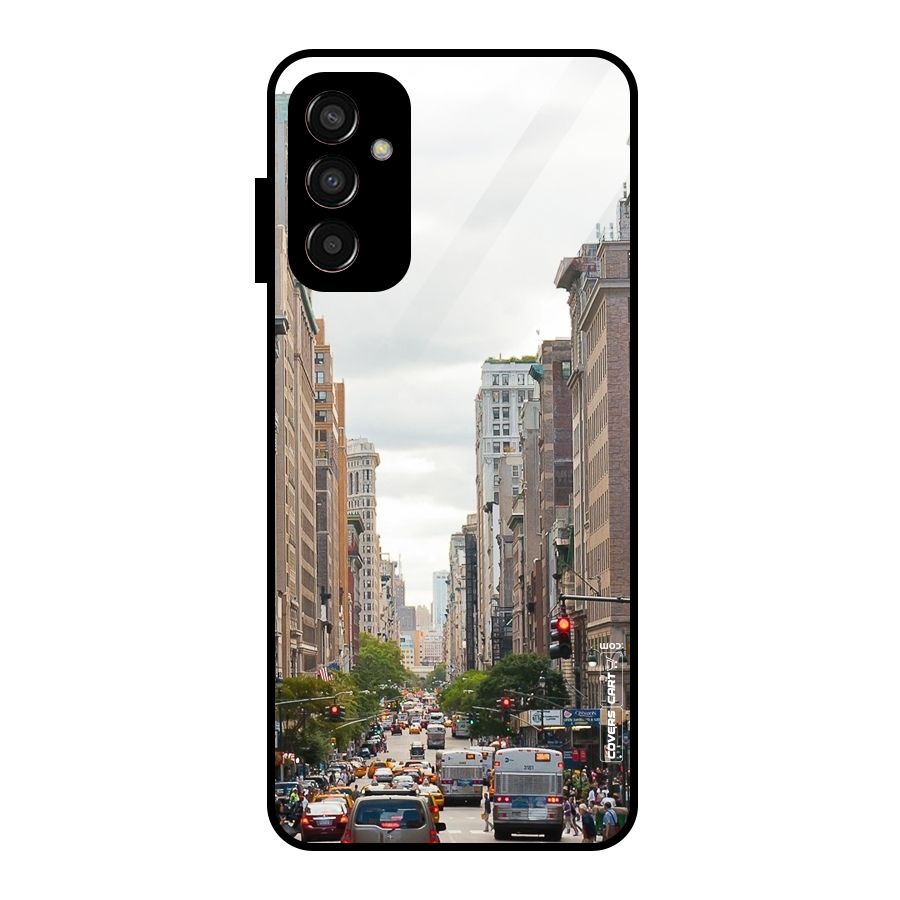 City Street View Glass Back Case for Galaxy F13