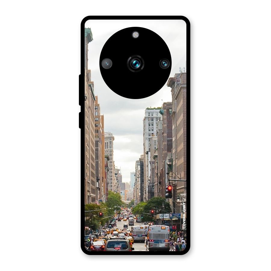 City Street View Glass Back Case for Realme 11 Pro