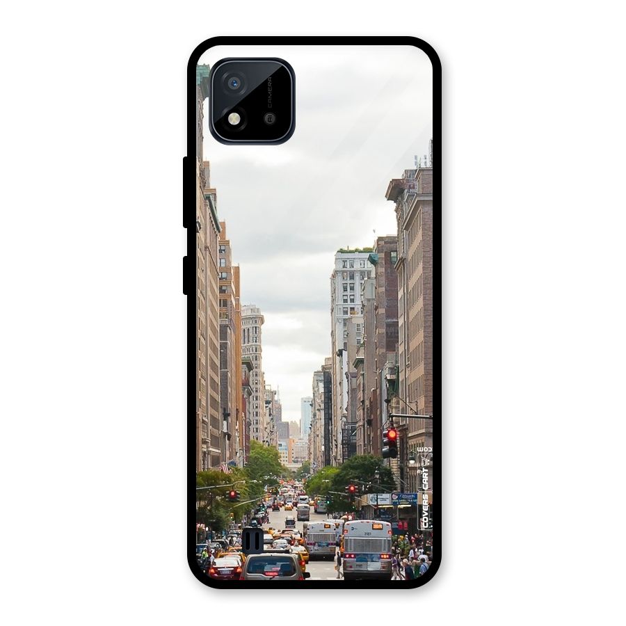City Street View Glass Back Case for Realme C11 2021