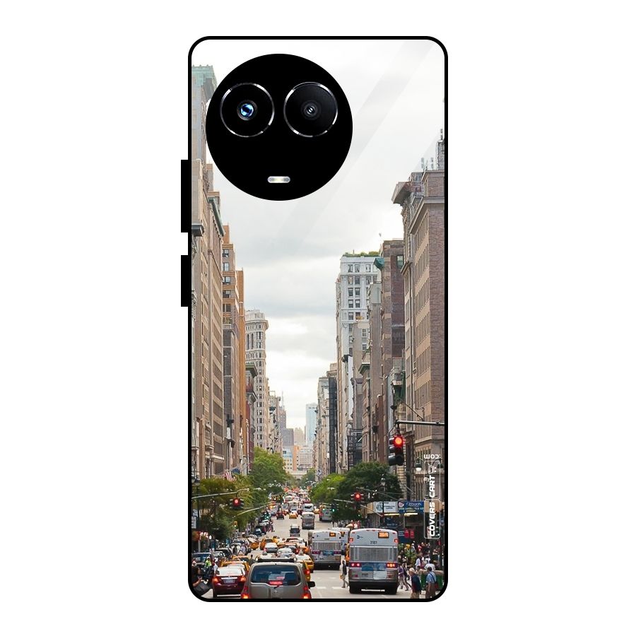 City Street View Glass Back Case for Realme Narzo 60X