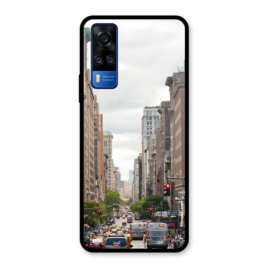 City Street View Glass Back Case for Vivo Y31