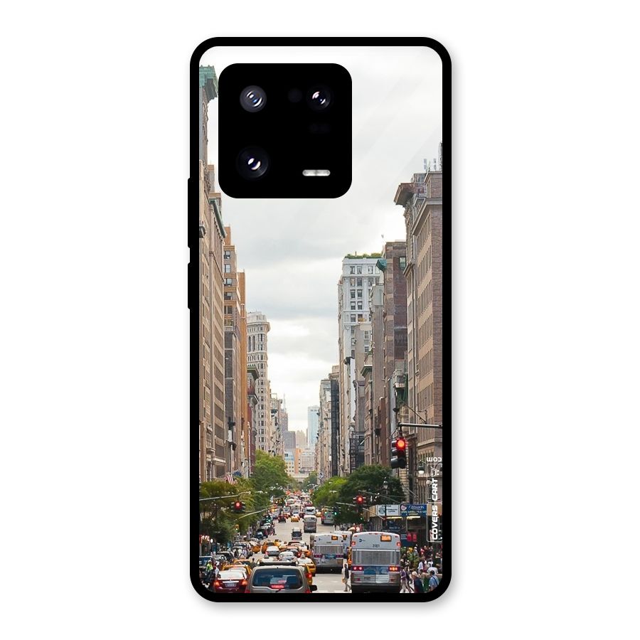 City Street View Glass Back Case for Xiaomi 13 Pro