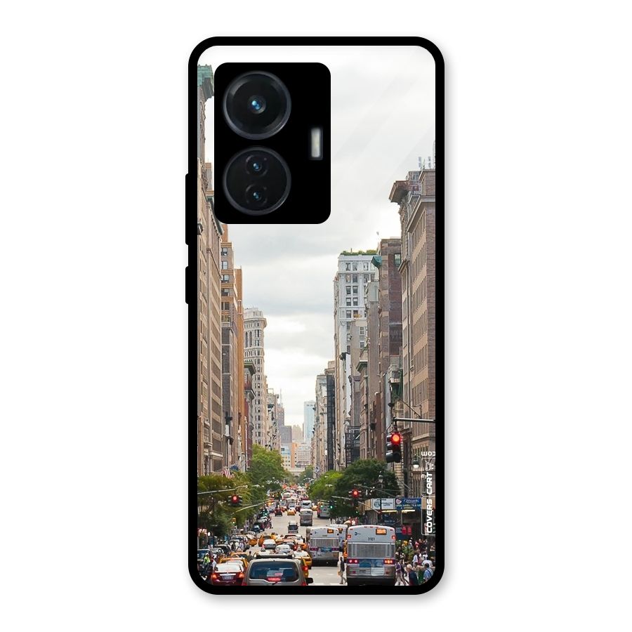 City Street View Glass Back Case for iQOO Z6 44W