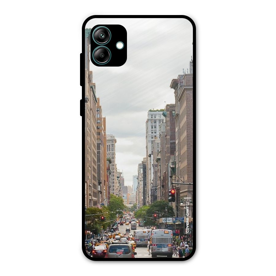 City Street View Metal Back Case for Galaxy A04