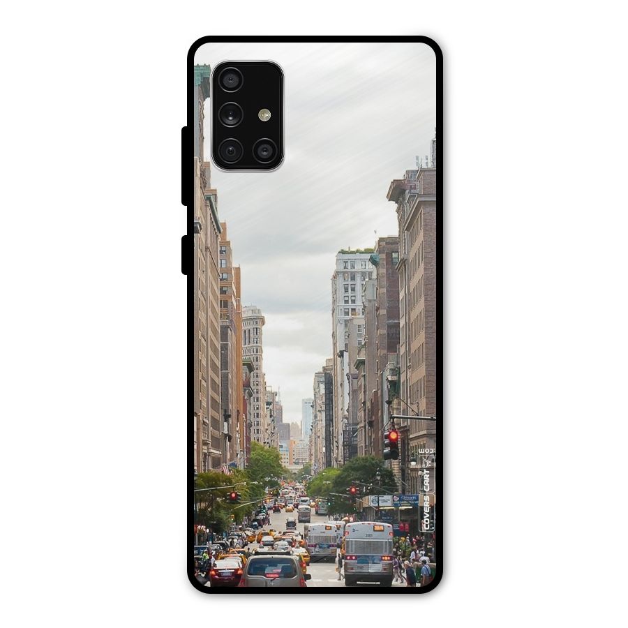 City Street View Metal Back Case for Galaxy A71