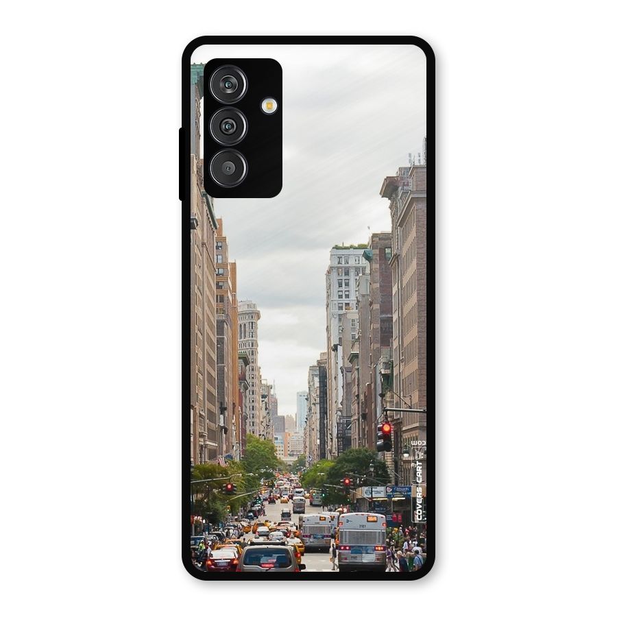 City Street View Metal Back Case for Galaxy M13