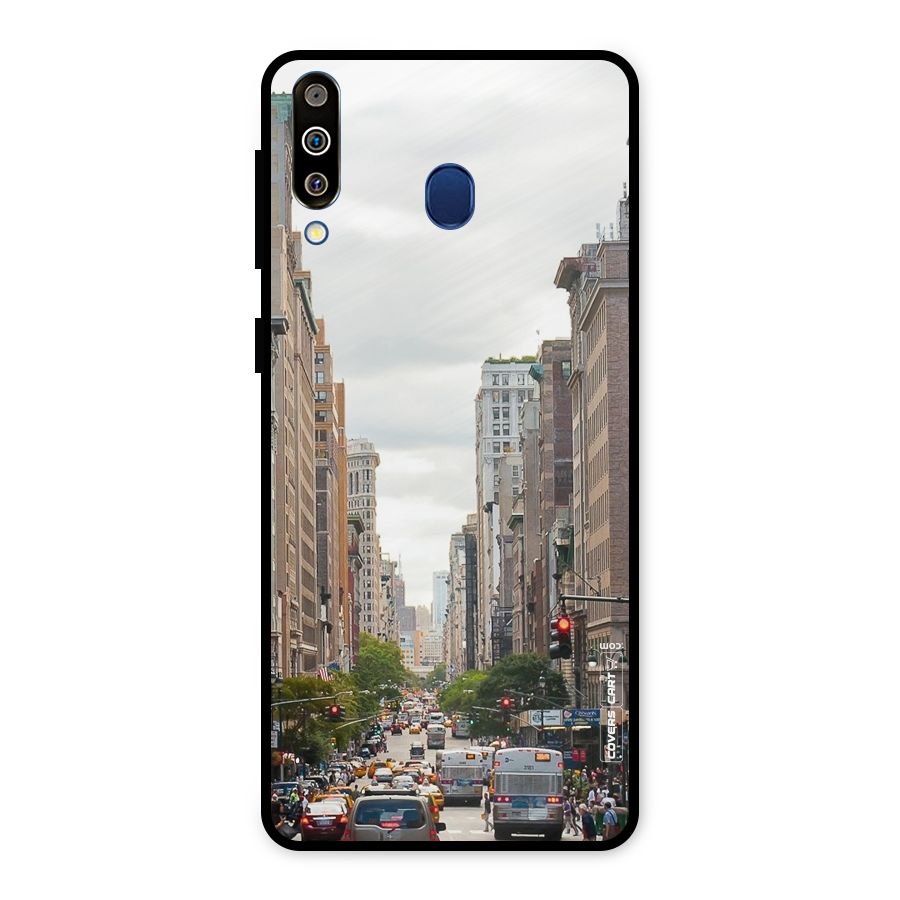 City Street View Metal Back Case for Galaxy M30
