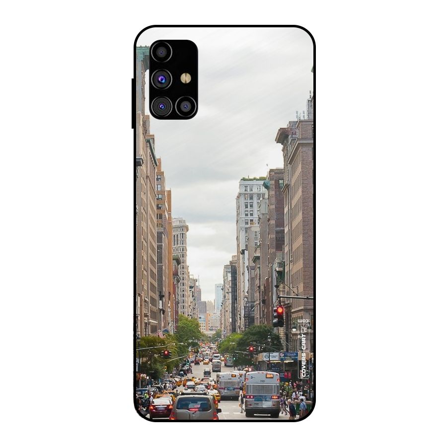 City Street View Metal Back Case for Galaxy M31s