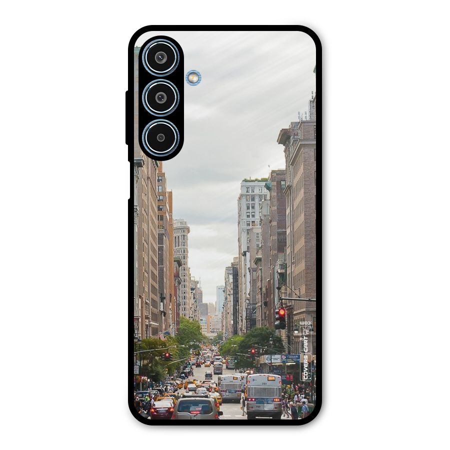 City Street View Metal Back Case for Galaxy M35