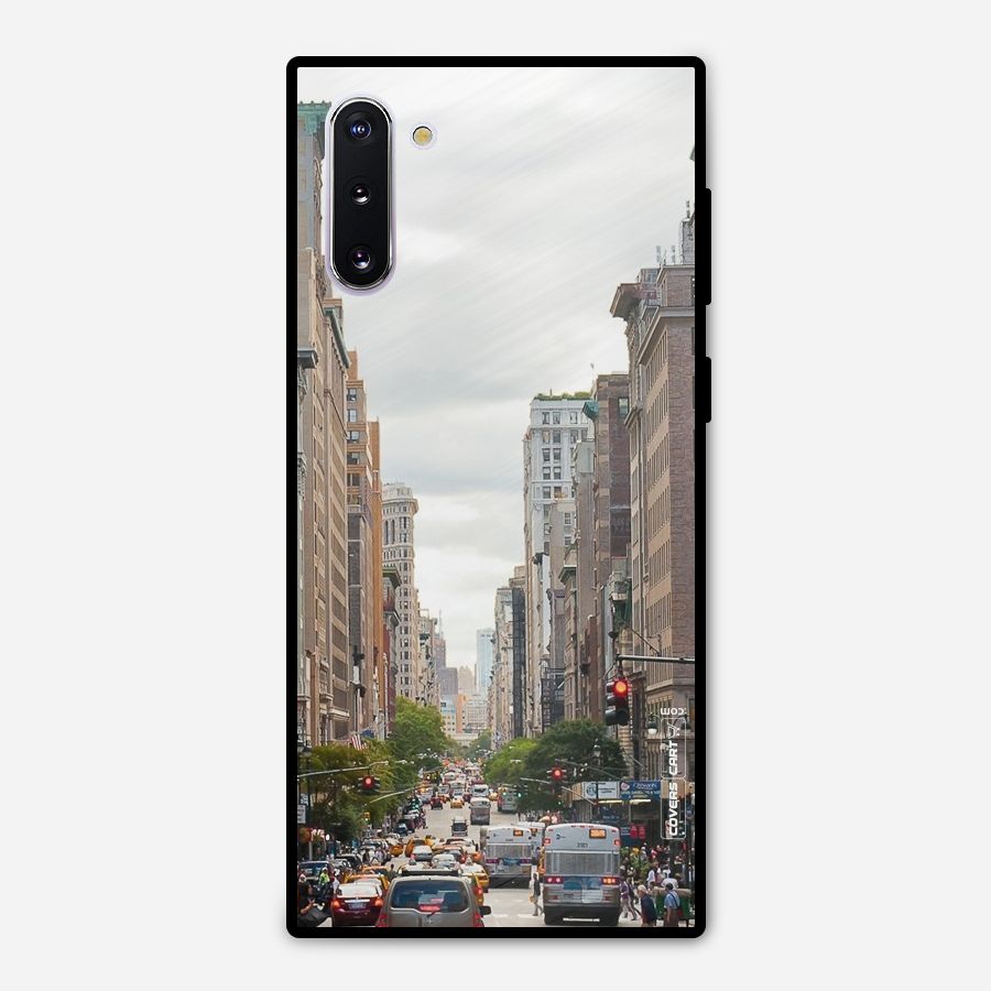 City Street View Metal Back Case for Galaxy Note 10