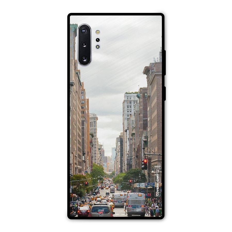 City Street View Metal Back Case for Galaxy Note 10 Plus