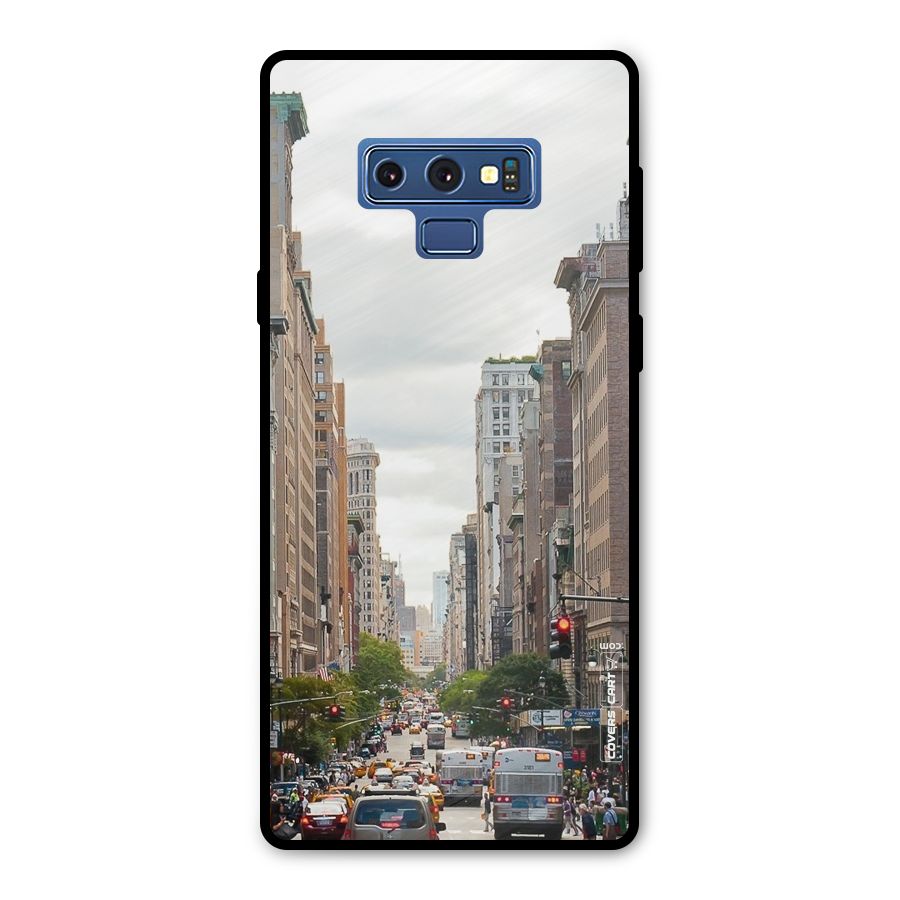 City Street View Metal Back Case for Galaxy Note 9