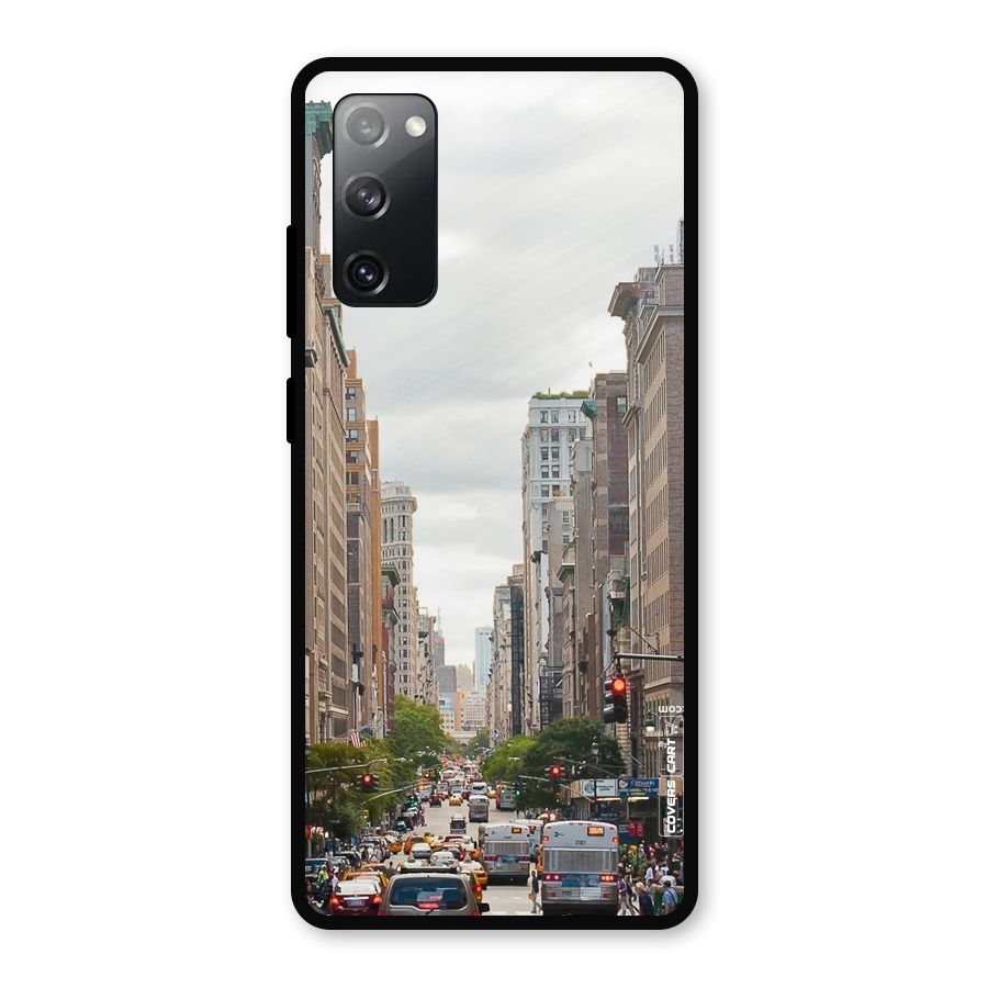 City Street View Metal Back Case for Galaxy S20 FE 5G