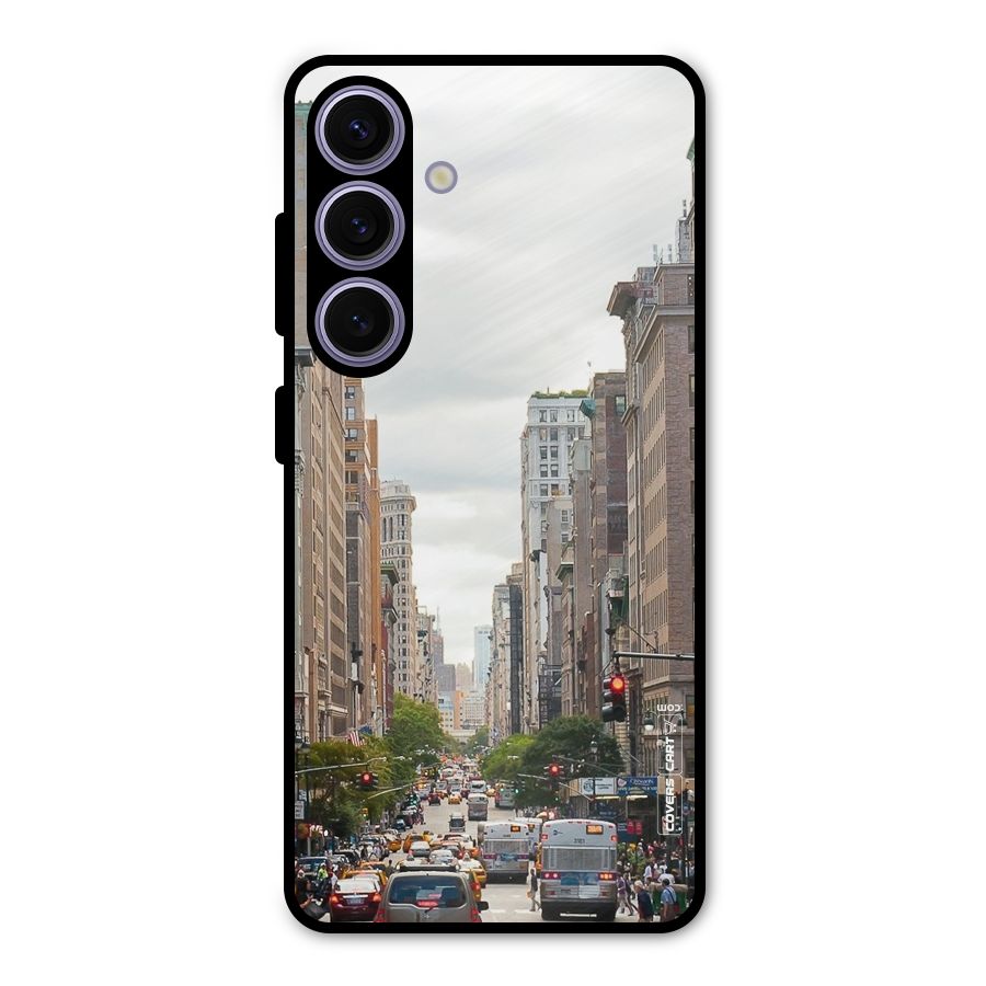 City Street View Metal Back Case for Galaxy S24