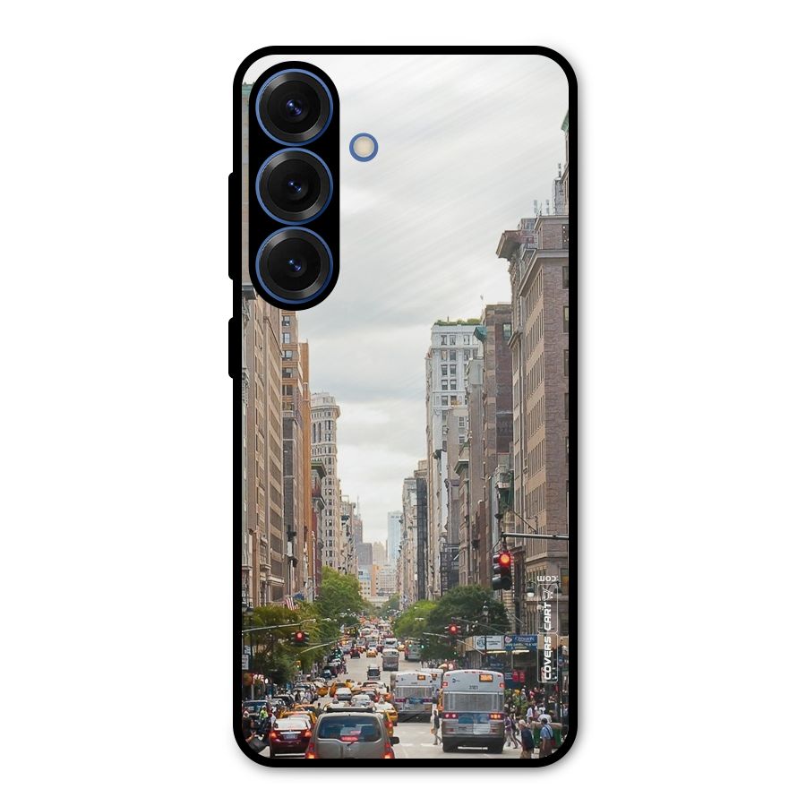 City Street View Metal Back Case for Galaxy S25