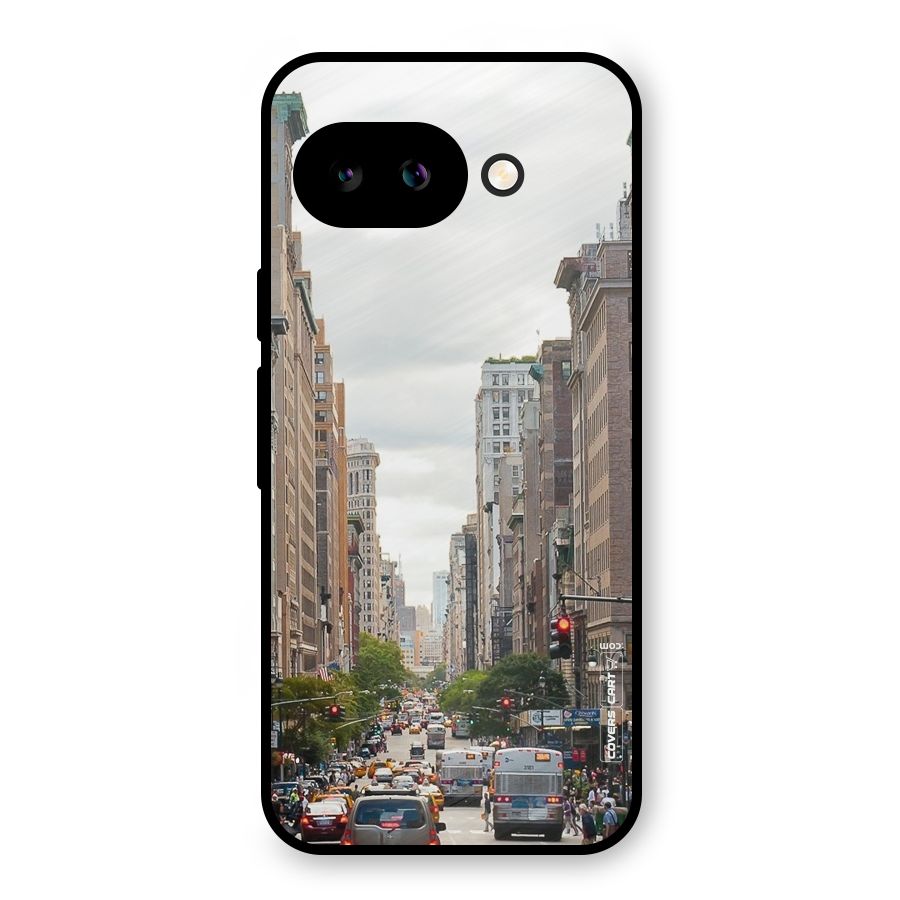 City Street View Metal Back Case for Google Pixel 9a