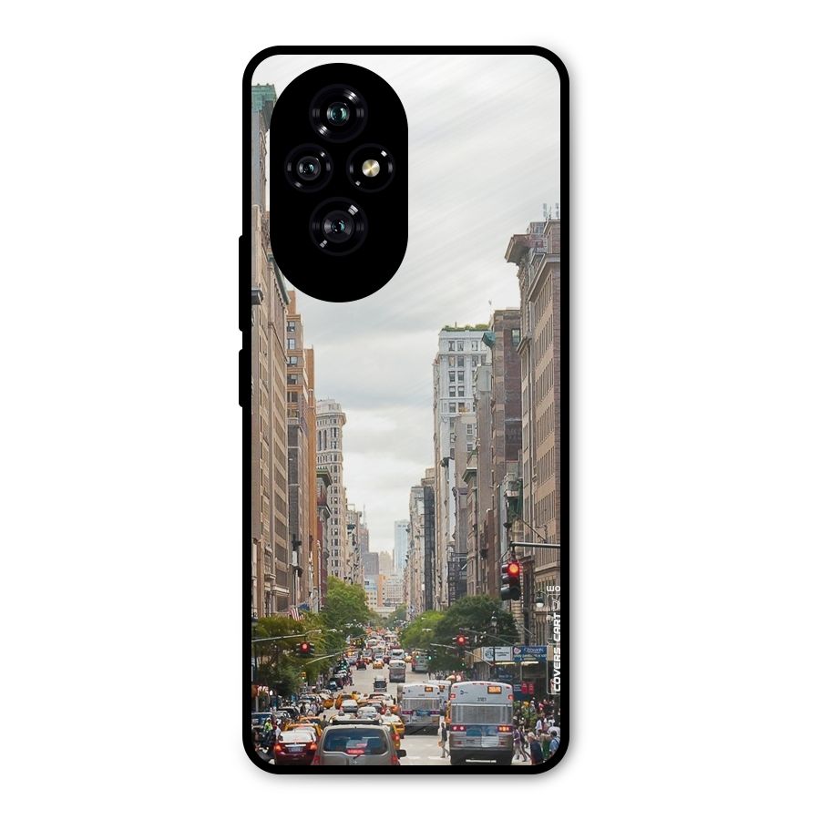 City Street View Metal Back Case for Honor 200