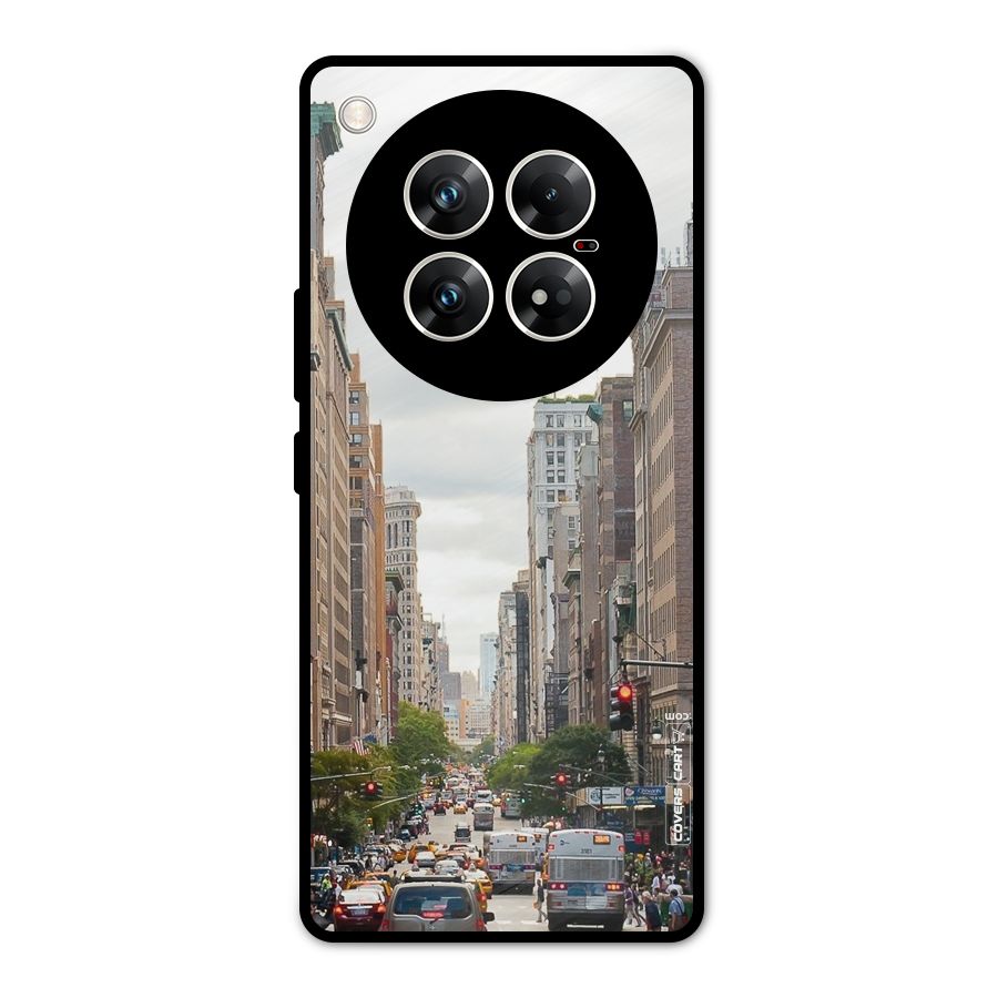 City Street View Metal Back Case for Infinix Zero 40 5G