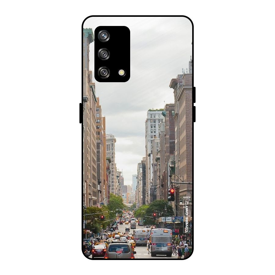 City Street View Metal Back Case for Oppo F19