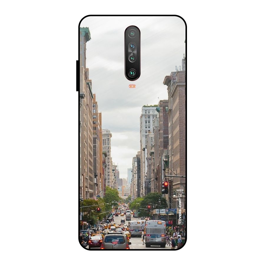 City Street View Metal Back Case for Poco X2