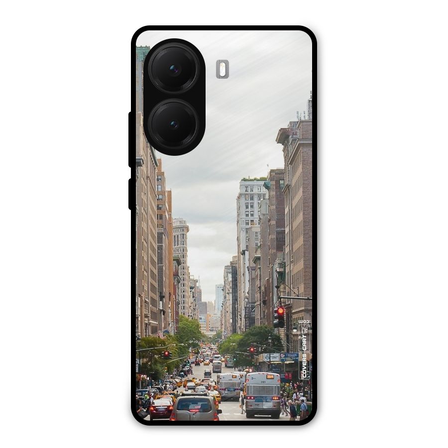City Street View Metal Back Case for Poco X7 Pro