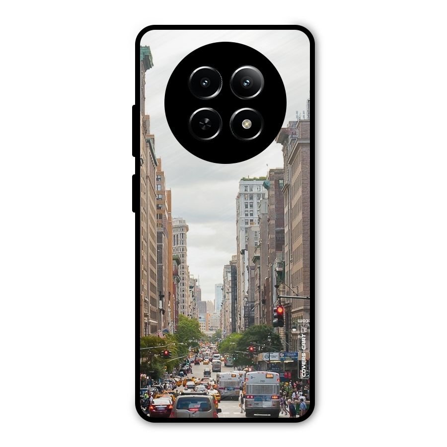 City Street View Metal Back Case for Realme 13