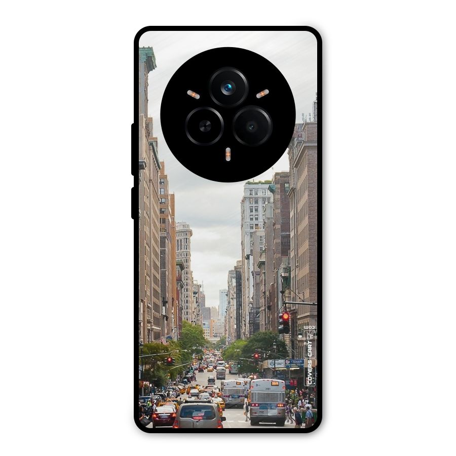 City Street View Metal Back Case for Realme 14 Pro