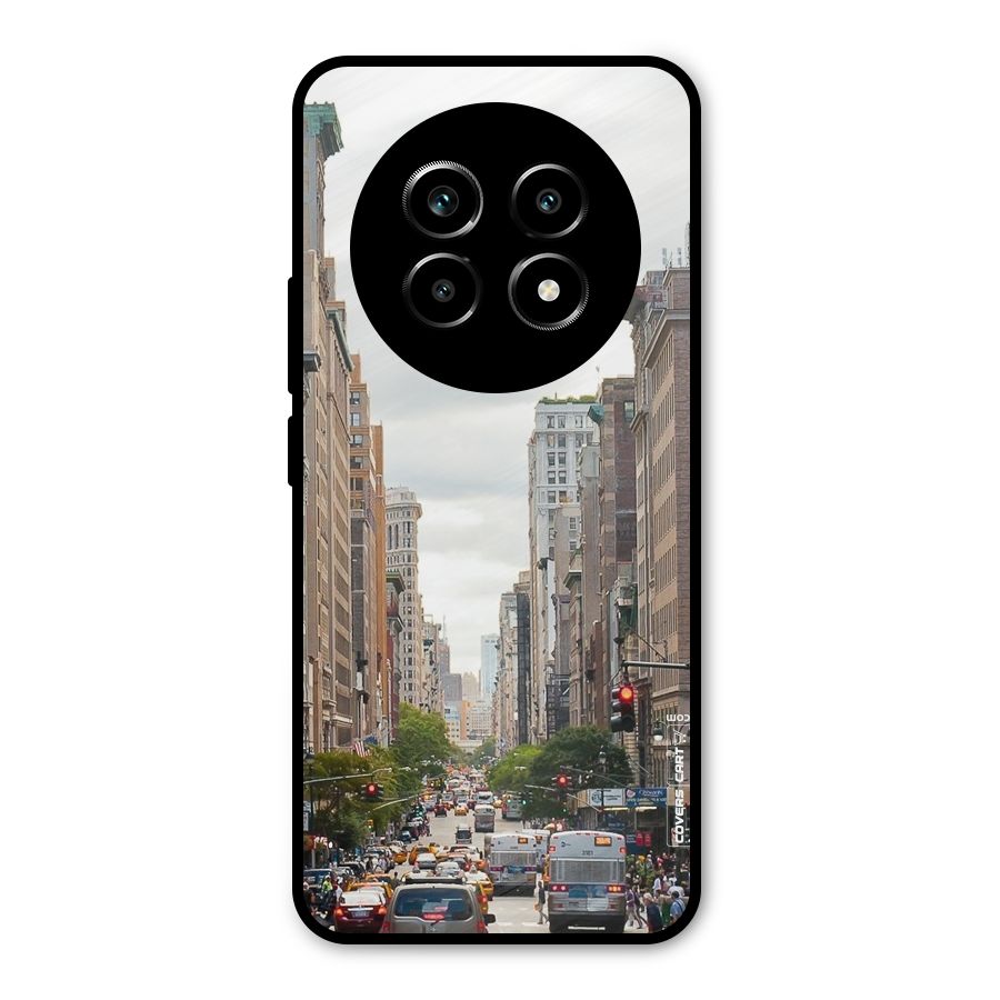 City Street View Metal Back Case for Realme 14 Pro Lite